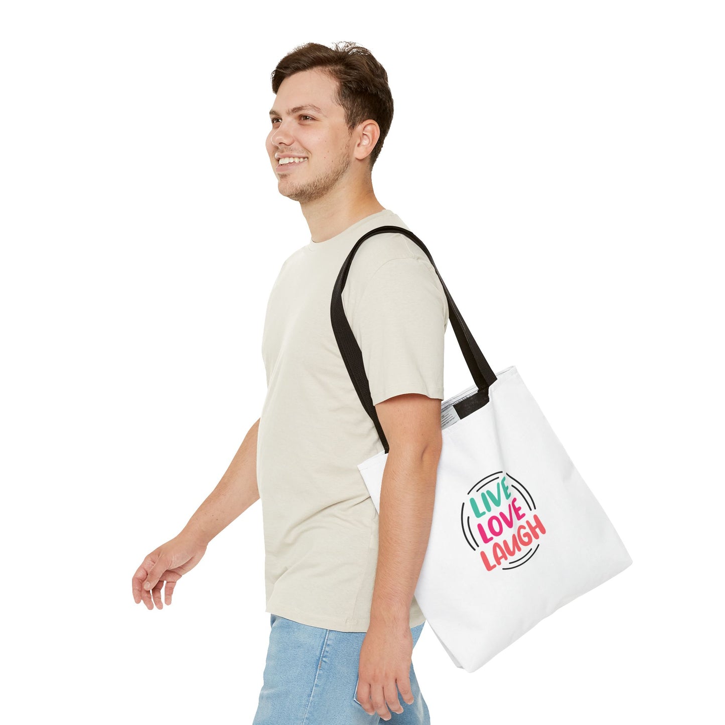 Live Love Laugh Tote Bag (AOP)
