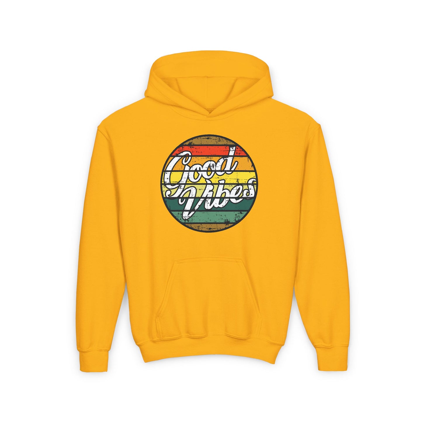 Good Vibes Youth Heavy Blend Hooded Sweatshirt