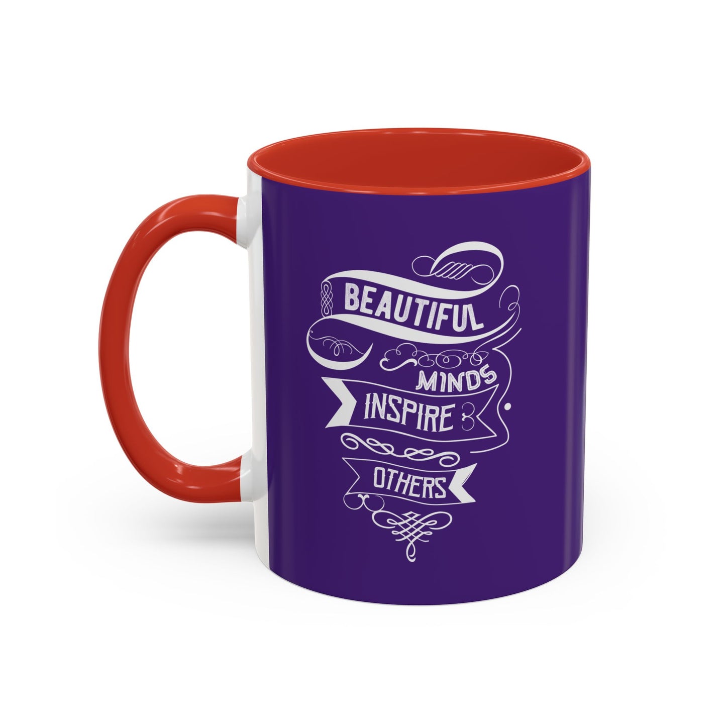 Beautiful Mind Inspire Others Accent Coffee Mug (11, 15oz)