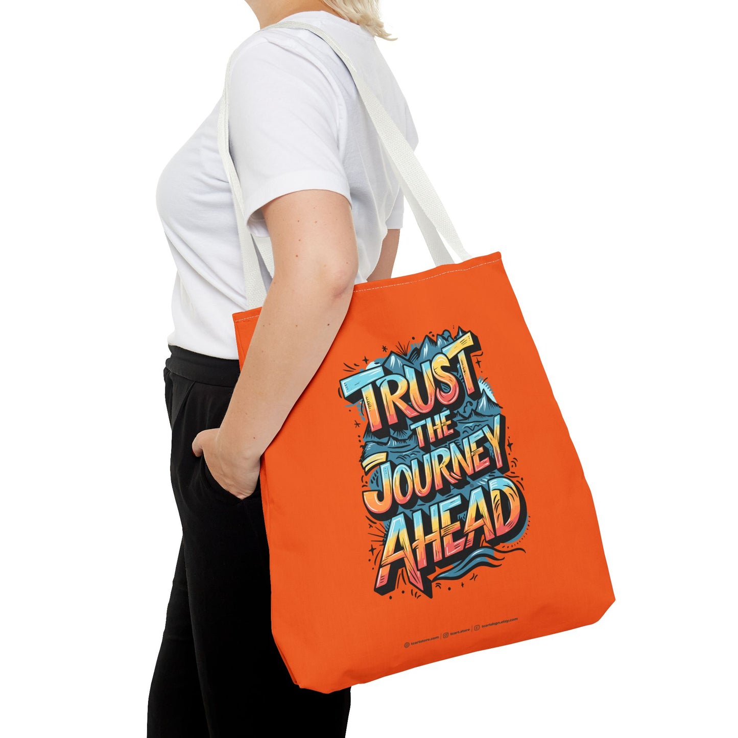 Trust The Journey Ahead Tote Bag (AOP)