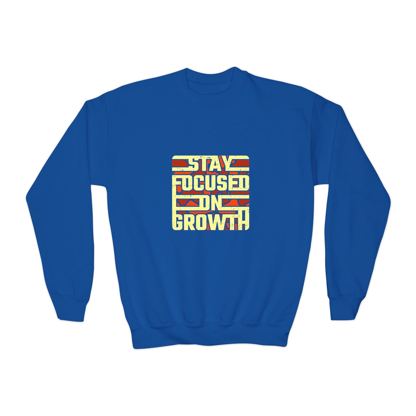 Stay Focused On Growth Youth Crewneck Sweatshirt