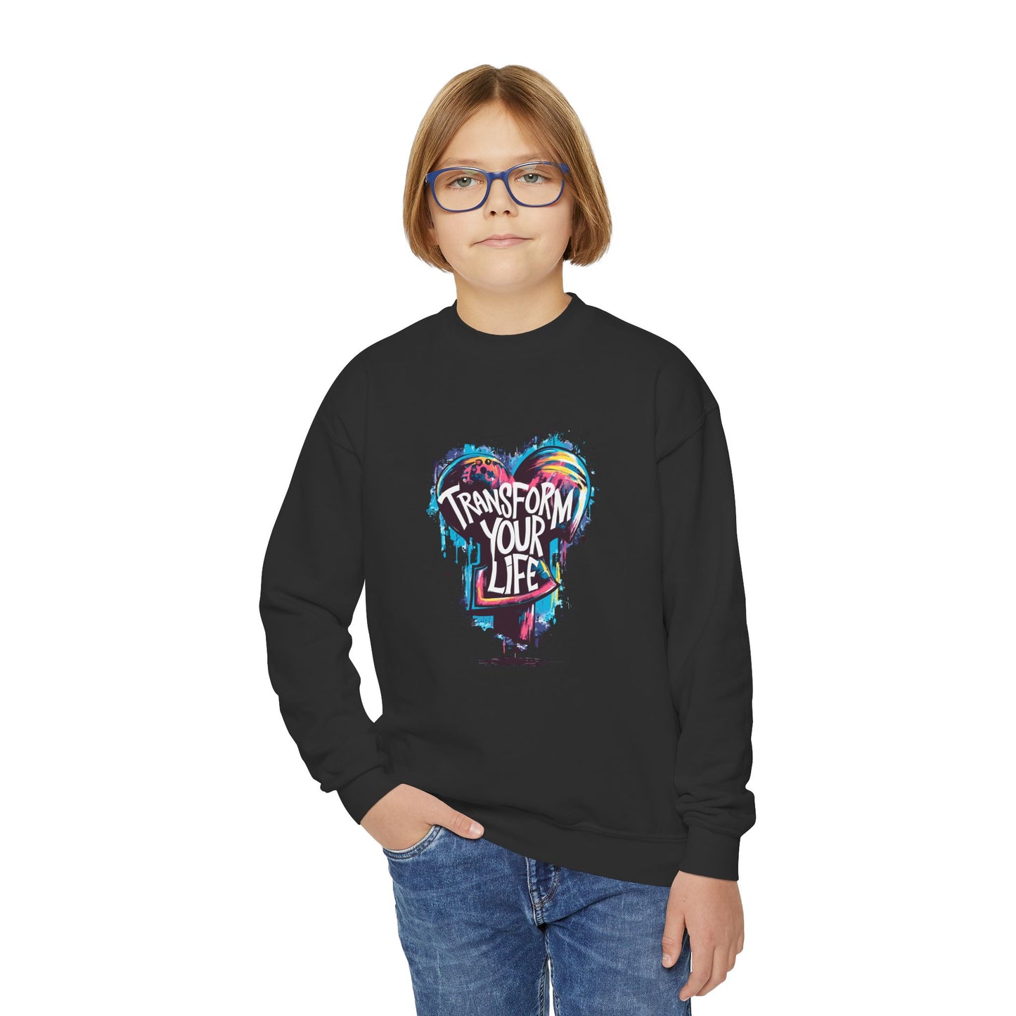 Transform Your Life Youth Crewneck Sweatshirt