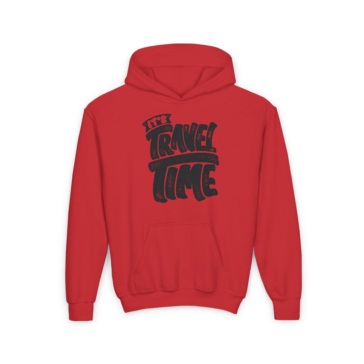 It's Travel Time Youth Heavy Blend Hooded Sweatshirt