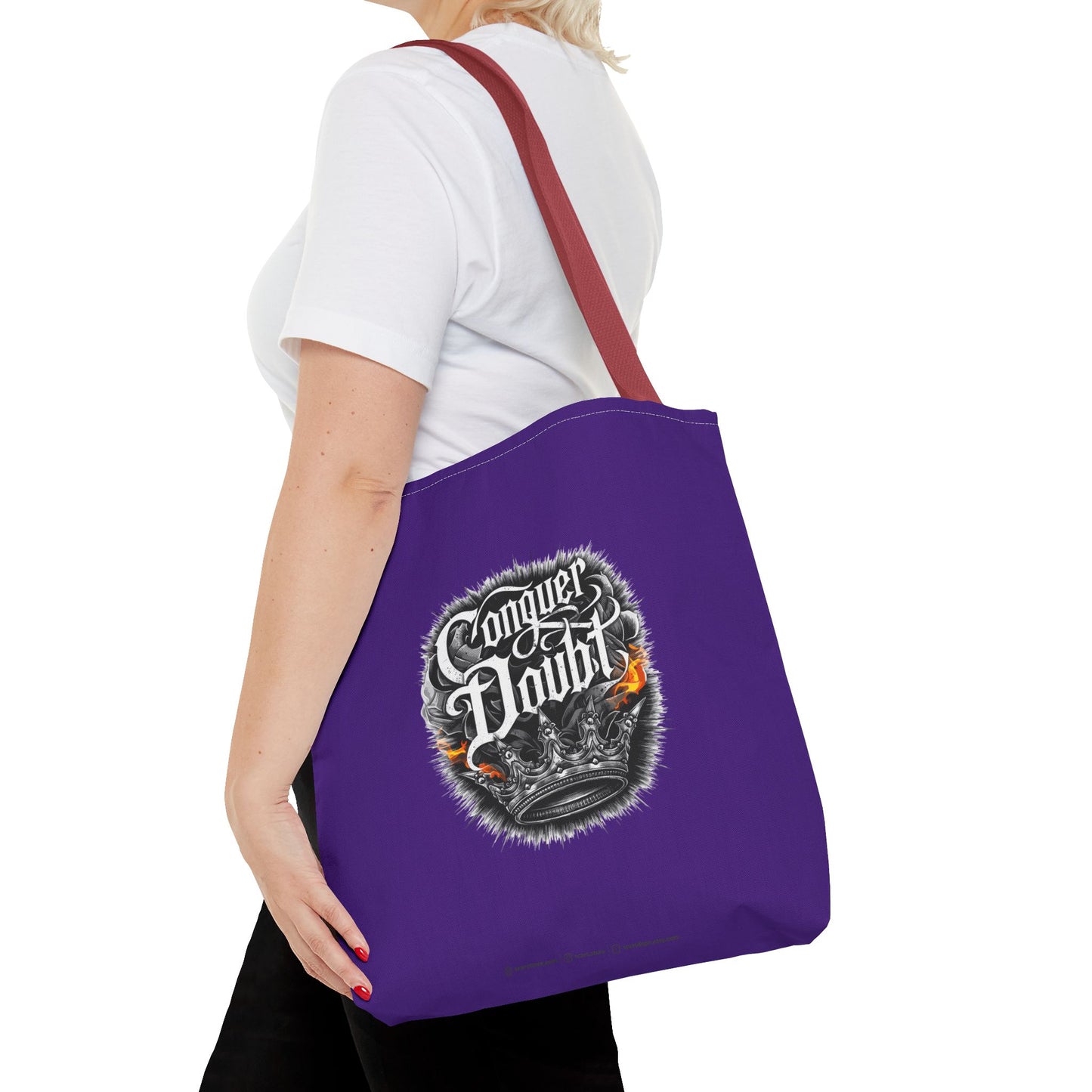 Conquer Doubt Tote Bag (AOP)