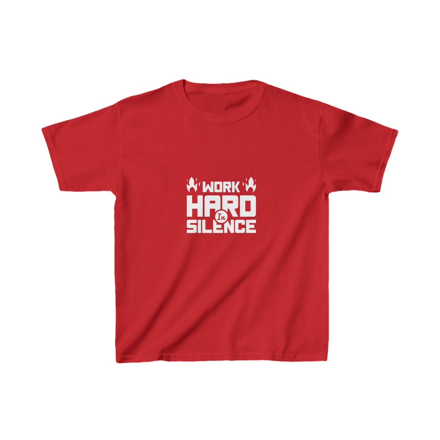 Work Hard In Silence Kids Heavy Cotton™ Tee