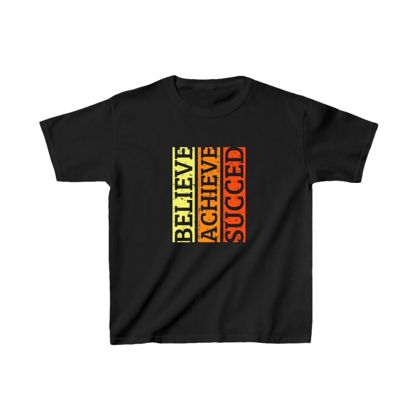 Believe Achieve Succed Kids Heavy Cotton™ Tee