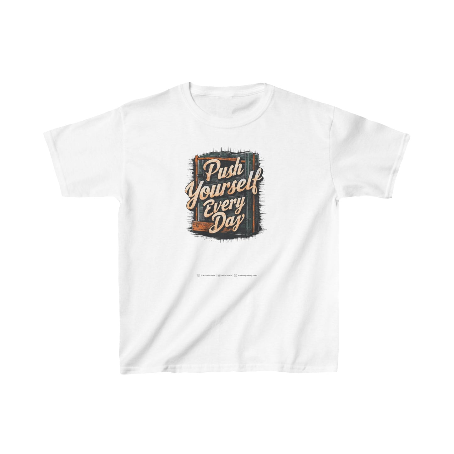 Push Yourself Every Day Kids Heavy Cotton™ Tee