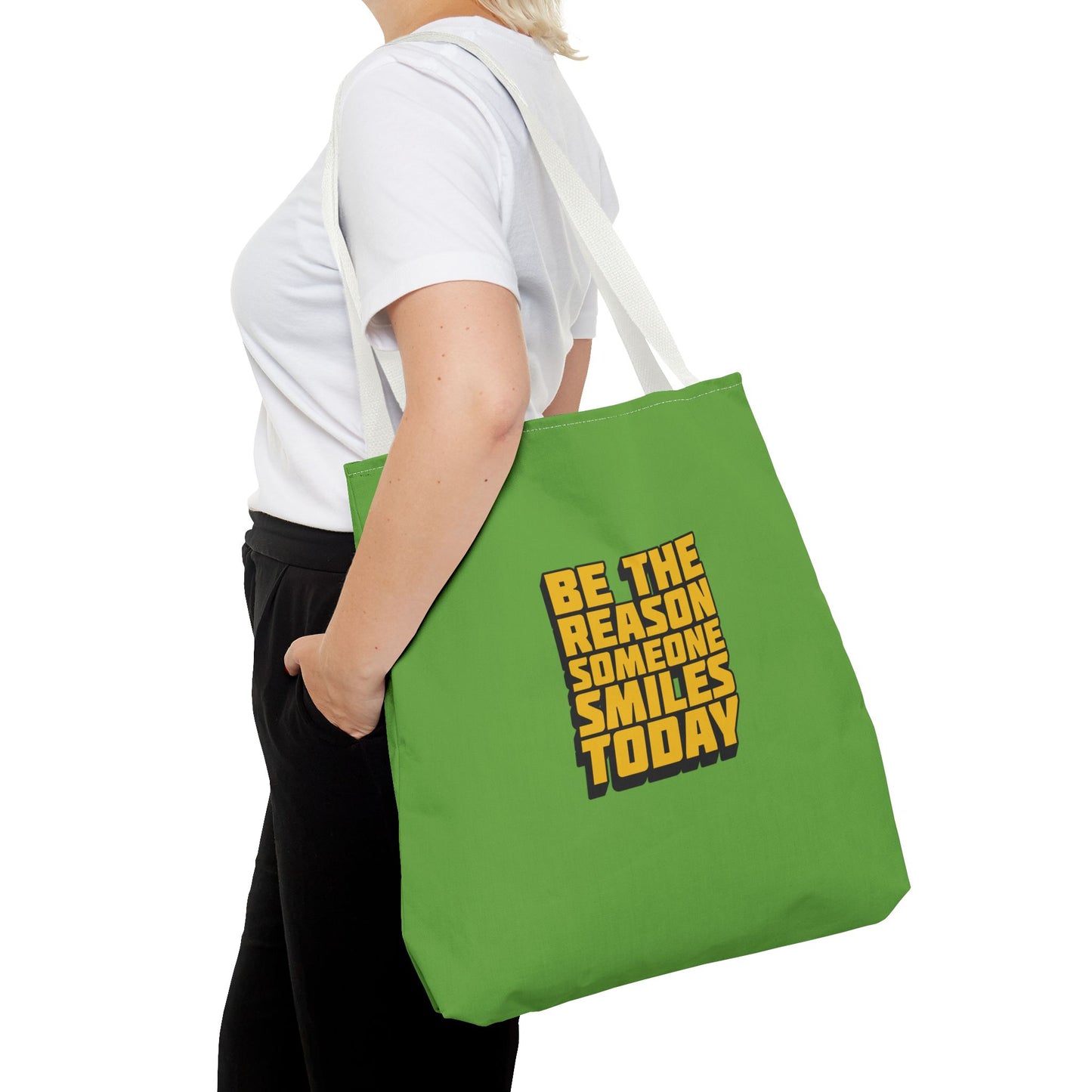 Be The Reason Someone Smiles Today Tote Bag (AOP)