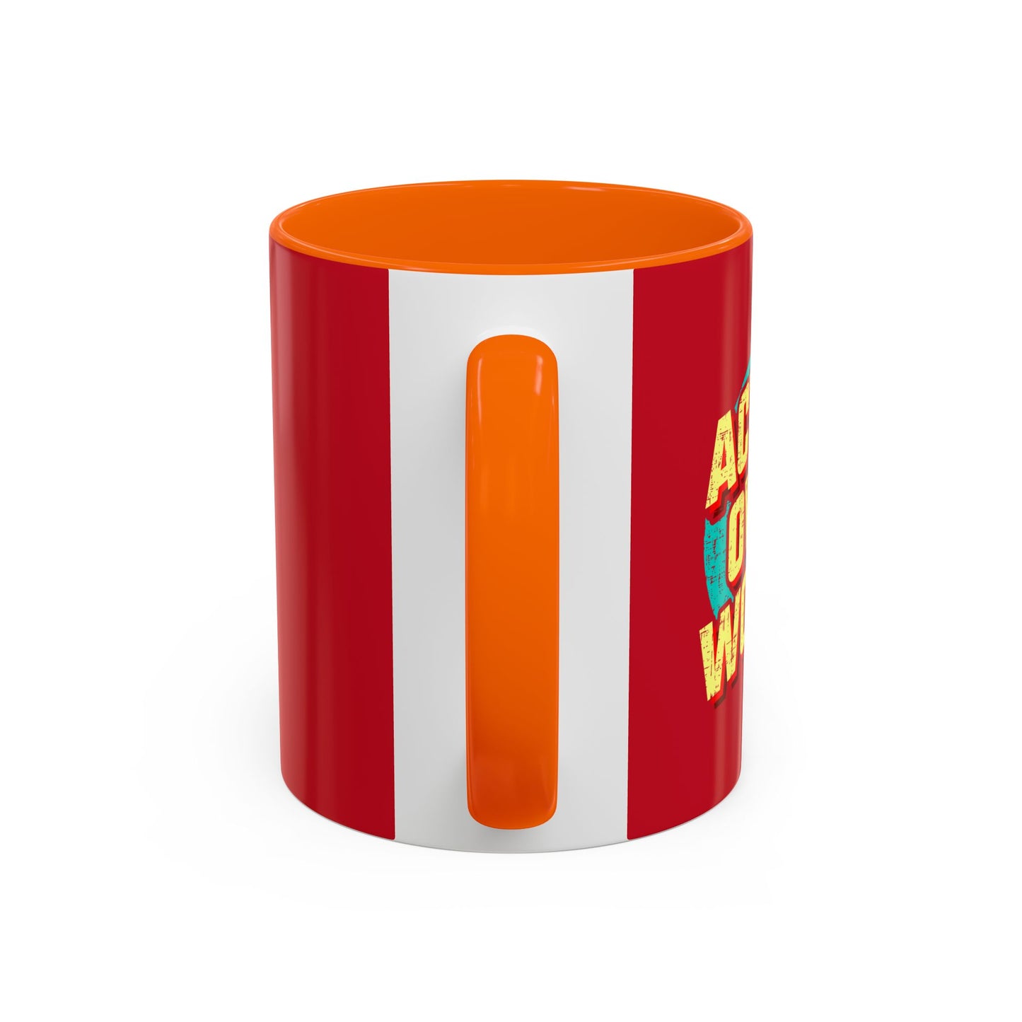 Action Over Words Accent Coffee Mug (11, 15oz)