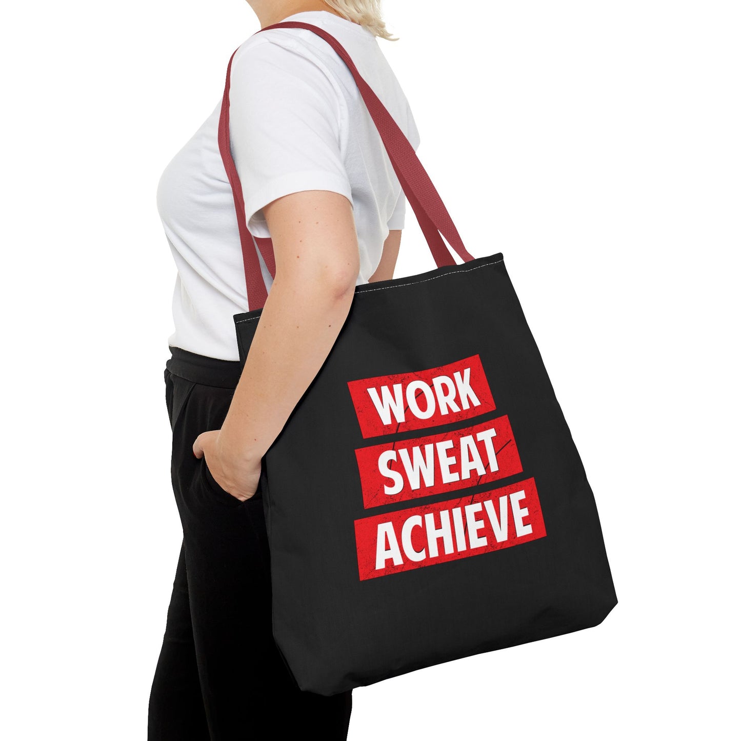 Work Sweat Achieve Tote Bag (AOP)