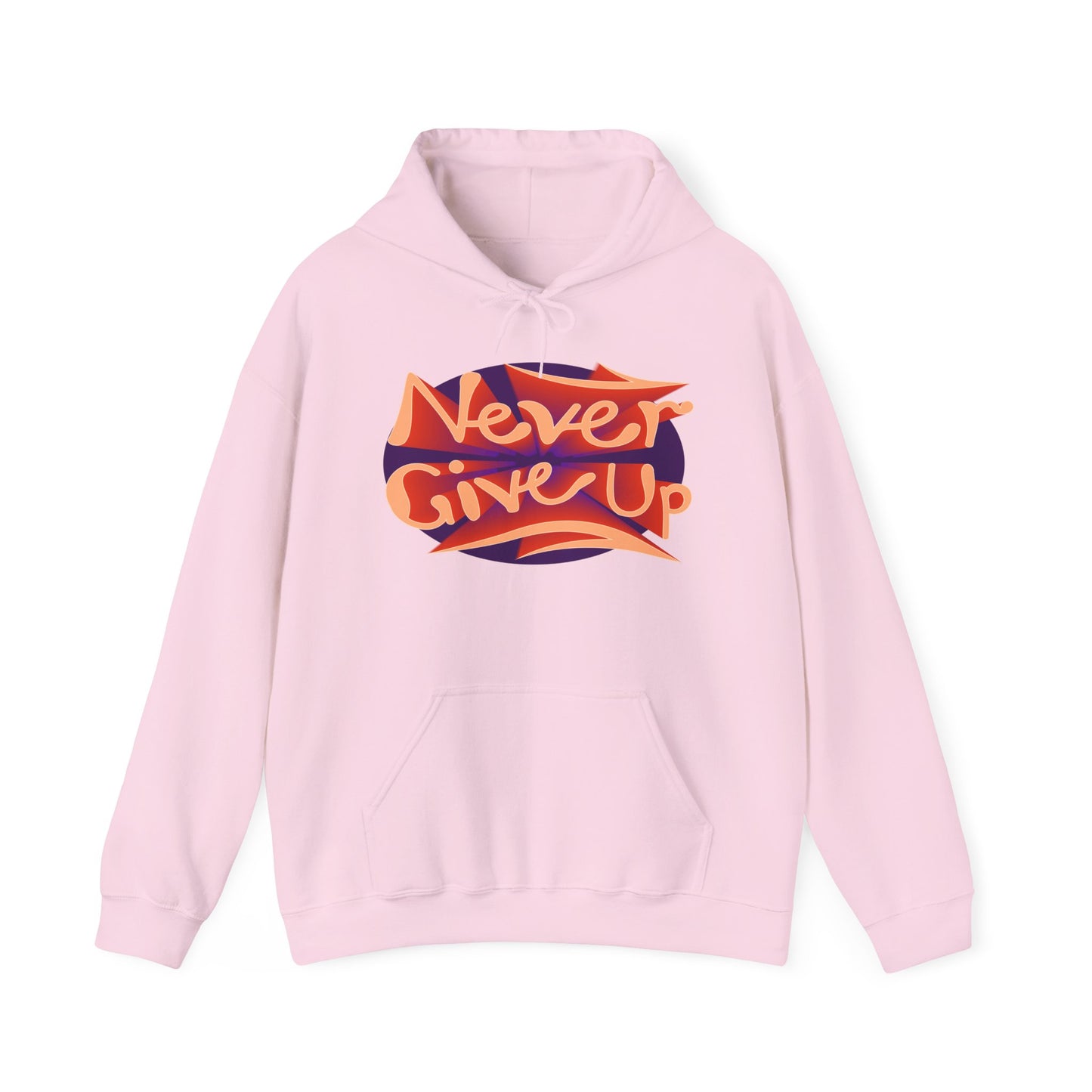 Never Give Up Unisex Heavy Blend™ Hooded Sweatshirt