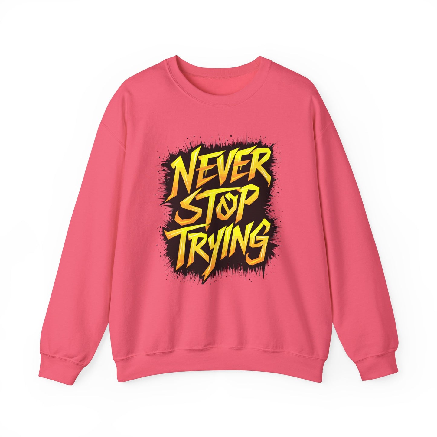 Never Stop Trying Unisex Heavy Blend™ Crewneck Sweatshirt