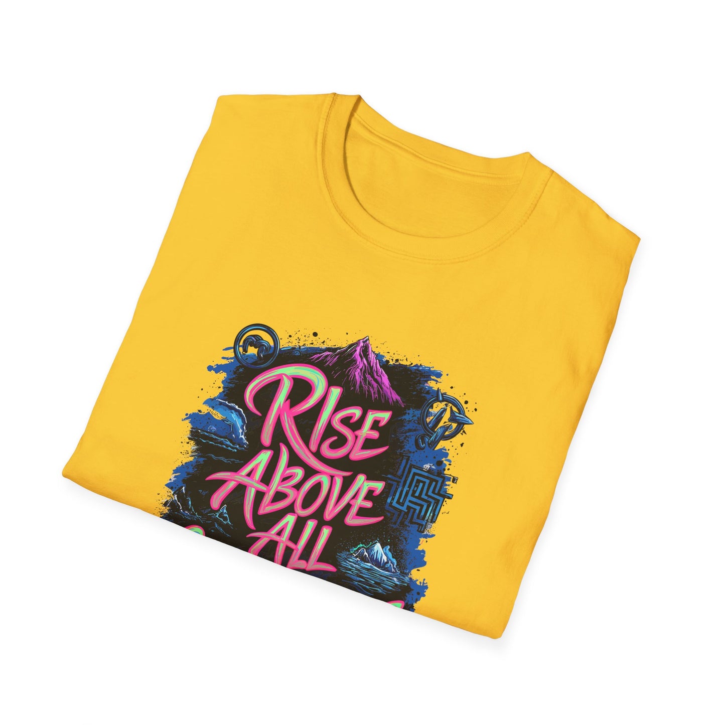 Rise Above All Challenges Unisex Softstyle T-Shirt