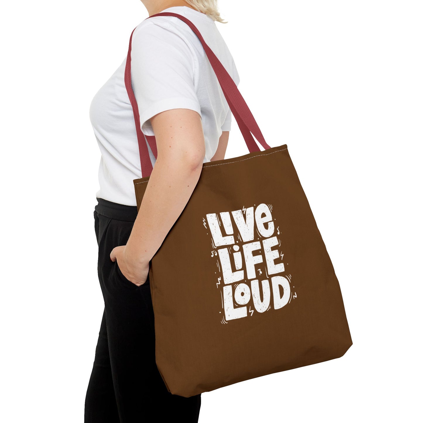 Live Life Loud Tote Bag (AOP)