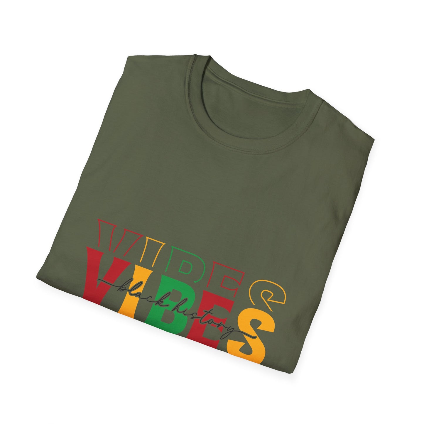Vibes Black History Unisex Softstyle T-Shirt
