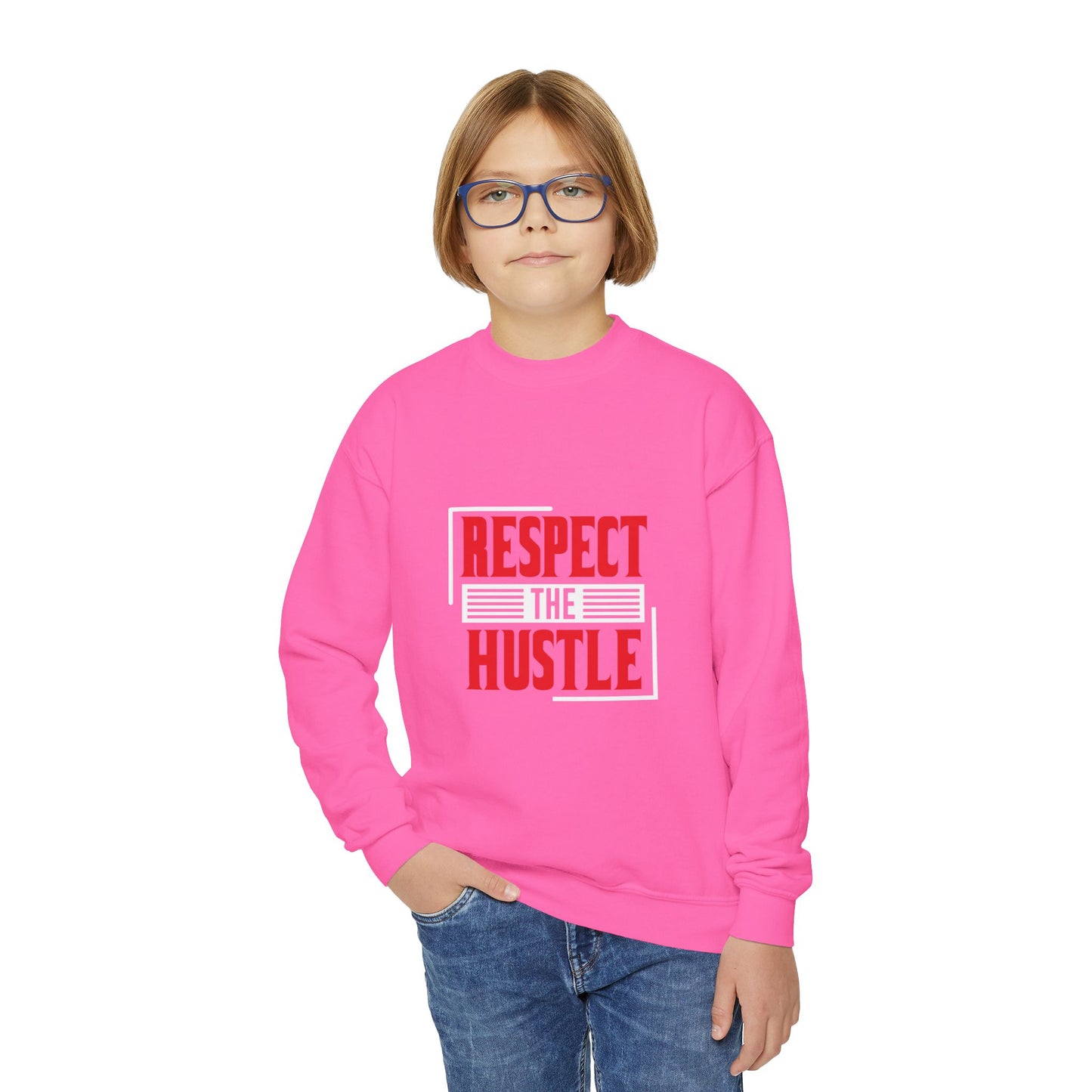 Respect The Hustle Youth Crewneck Sweatshirt