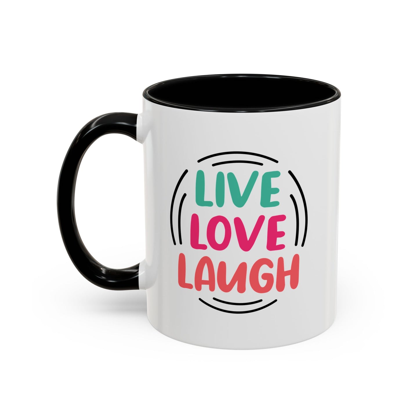Live Love Laugh Accent Coffee Mug (11, 15oz)