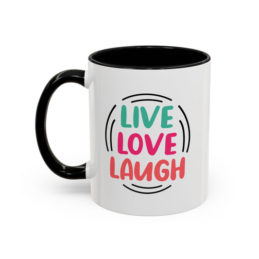 Live Love Laugh Accent Coffee Mug (11, 15oz)