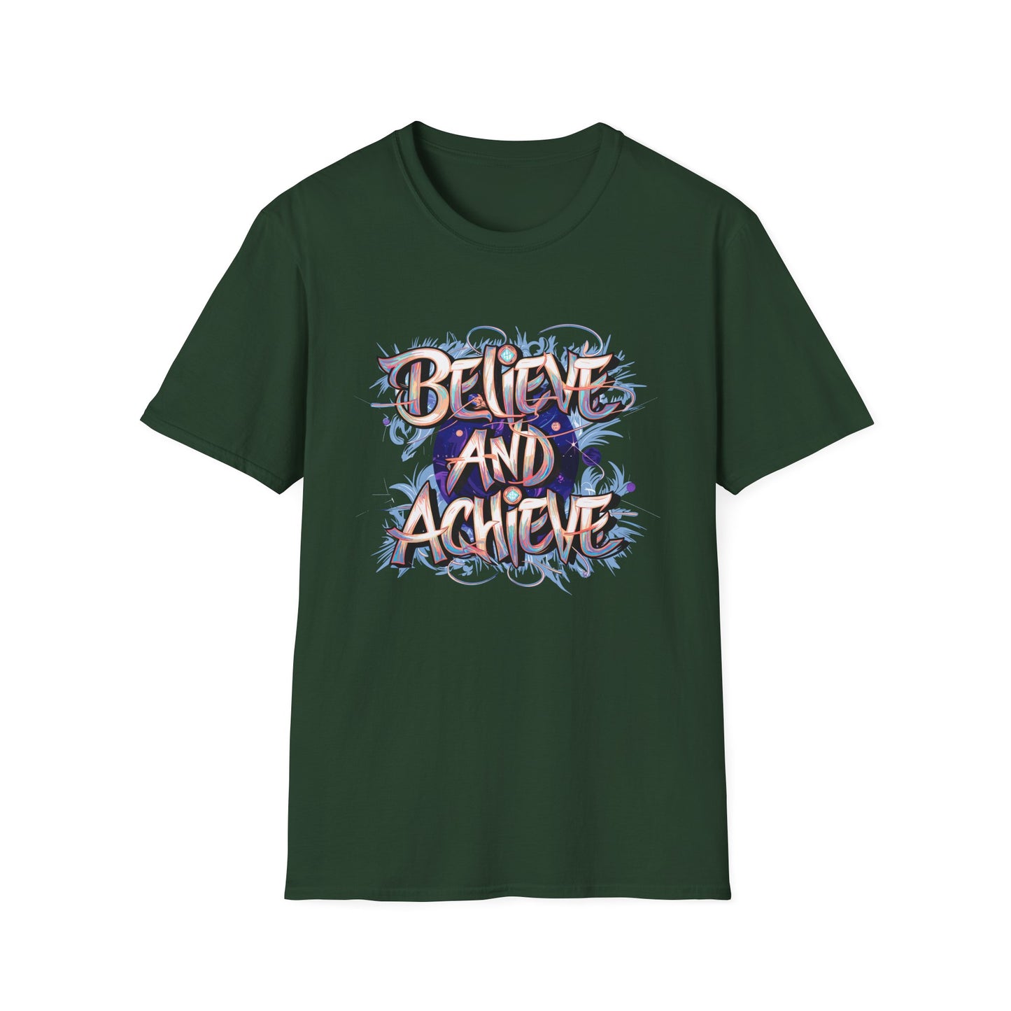 Believe And Achieve Unisex Softstyle T-Shirt