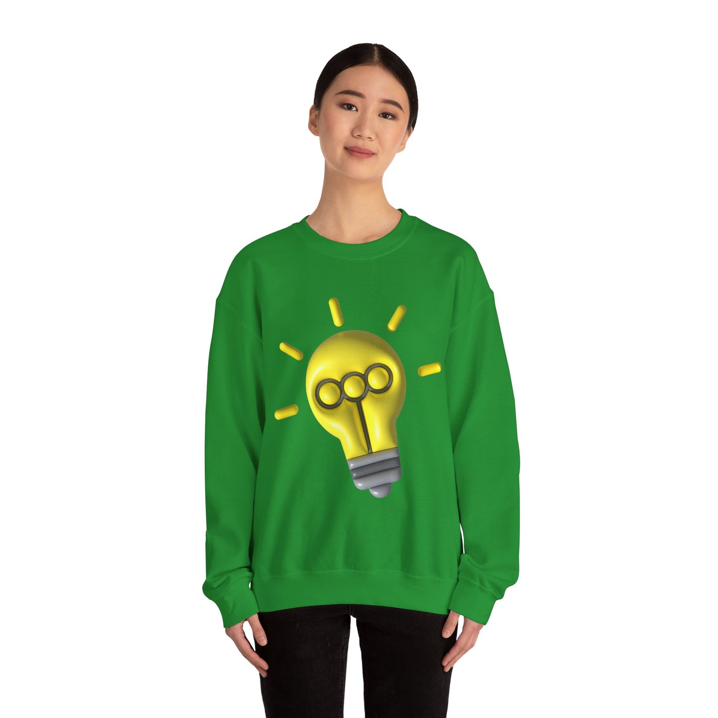 Inspire Idea Bulb Unisex Heavy Blend™ Crewneck Sweatshirt