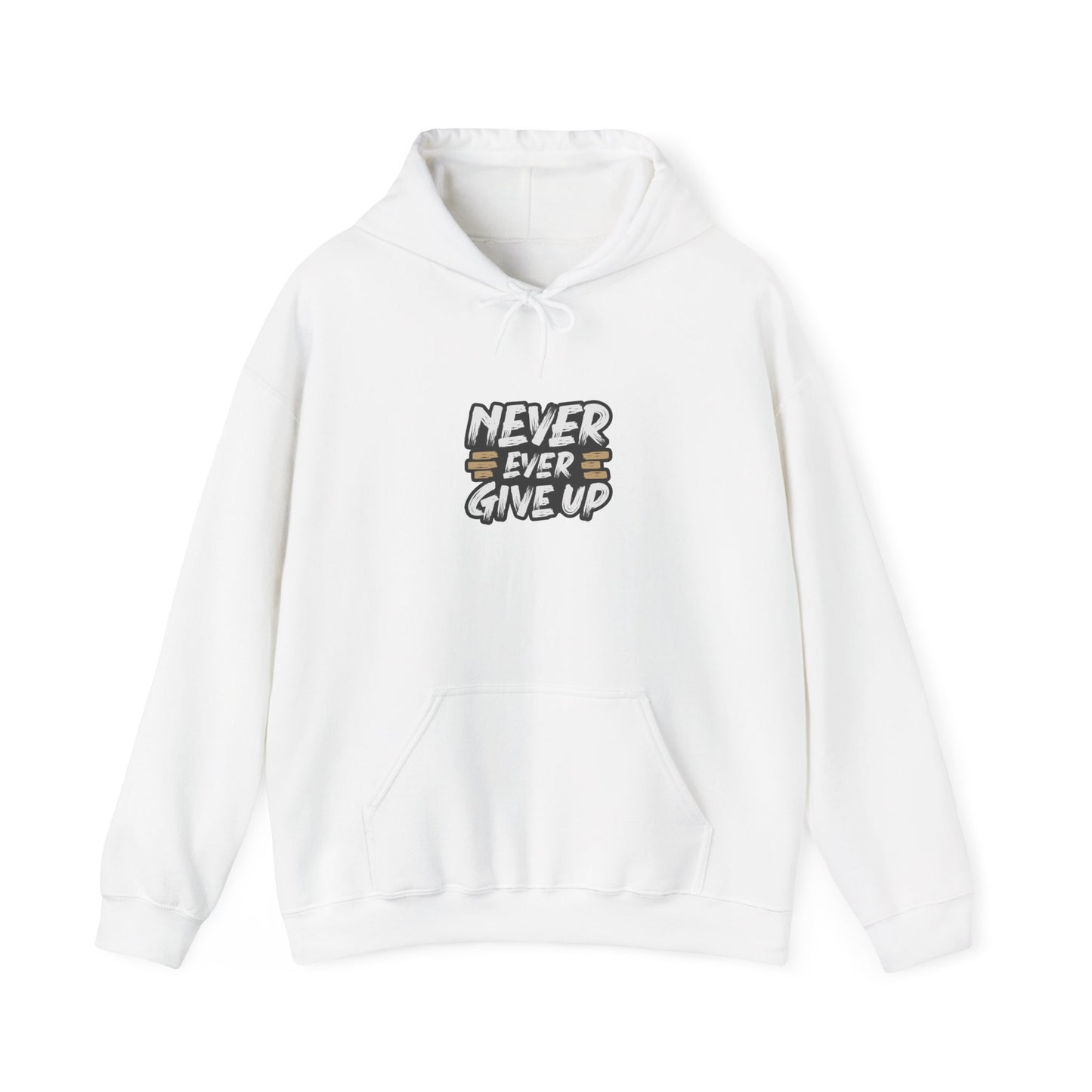 Never Ever Give Up Unisex Heavy Blend™ Hooded Sweatshirt