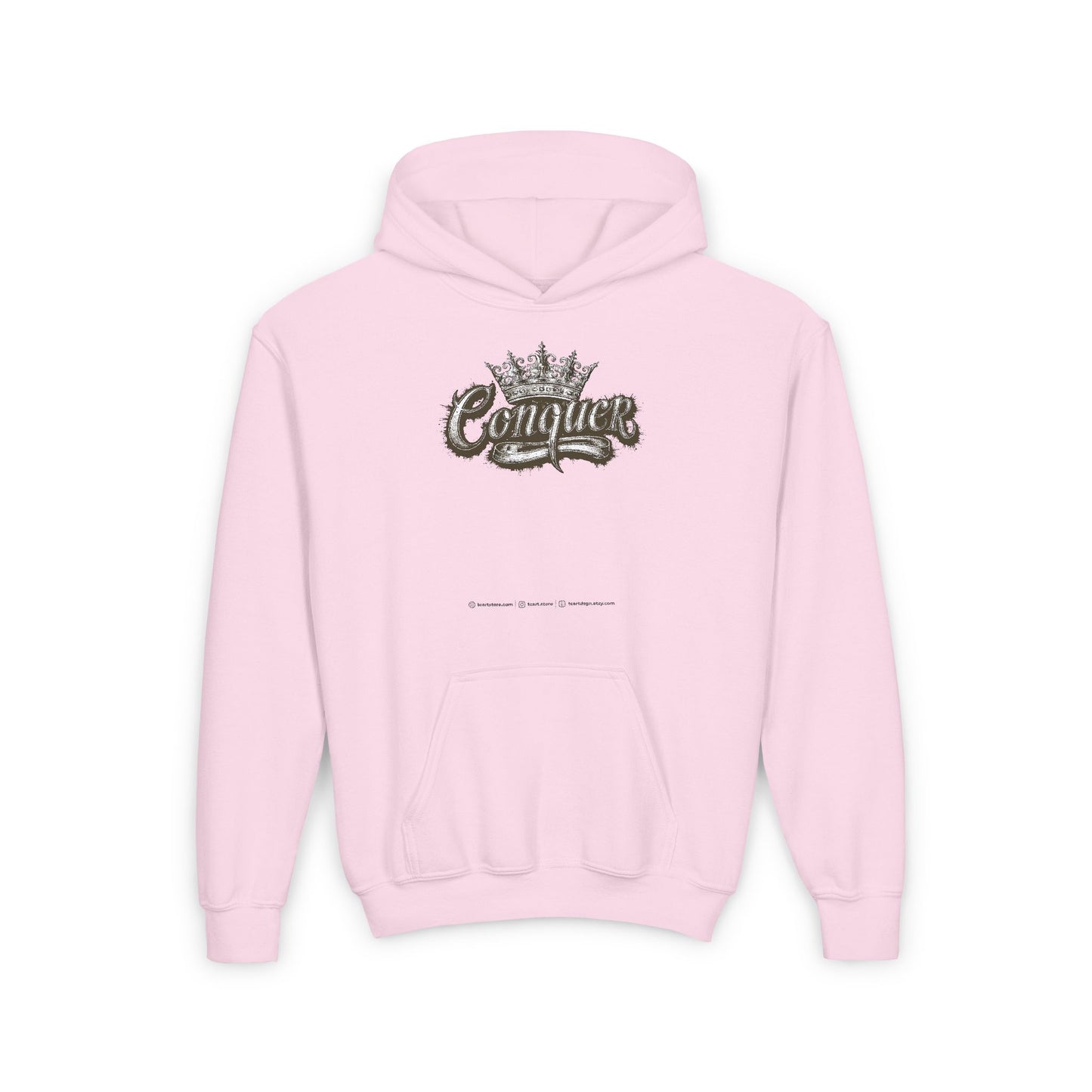 Conquer Youth Heavy Blend Hooded Sweatshirt