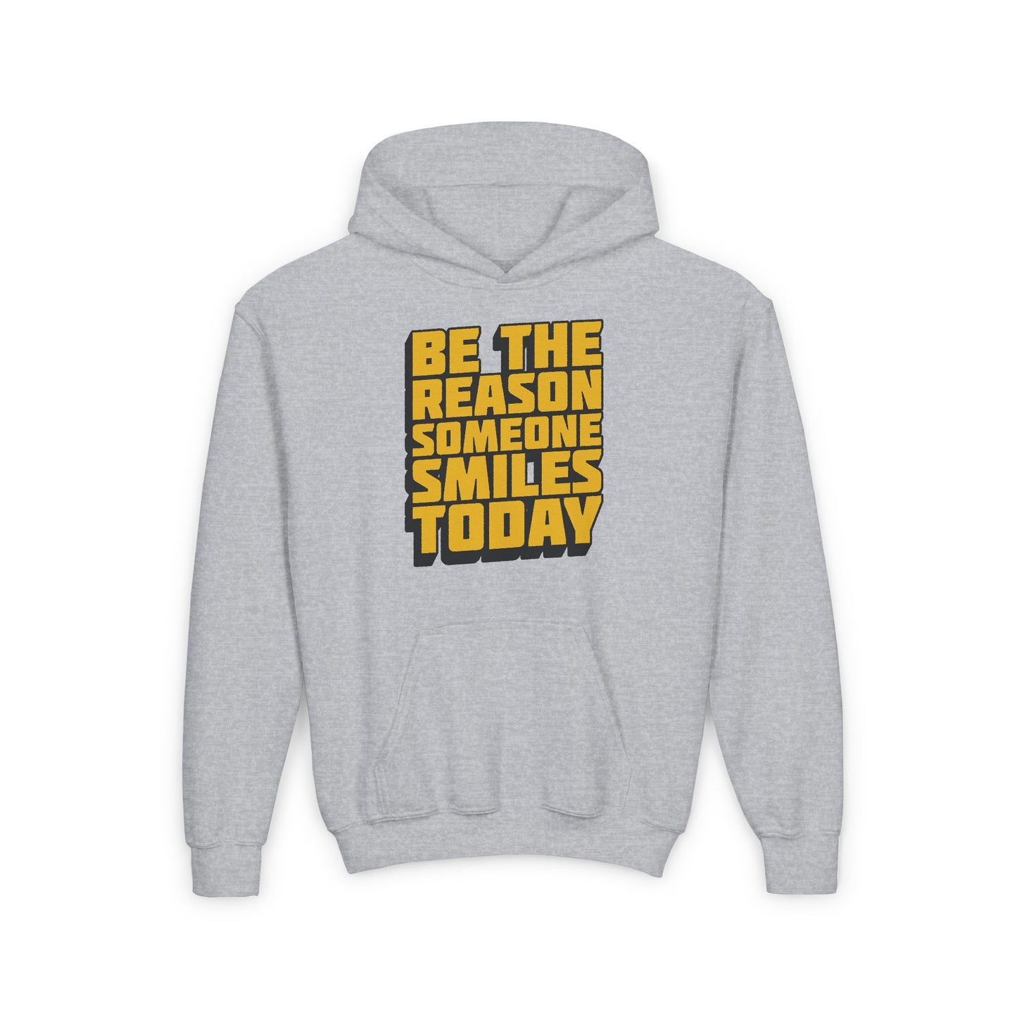 Be The Reason Someone Smiles Today Youth Heavy Blend Hooded Sweatshirt