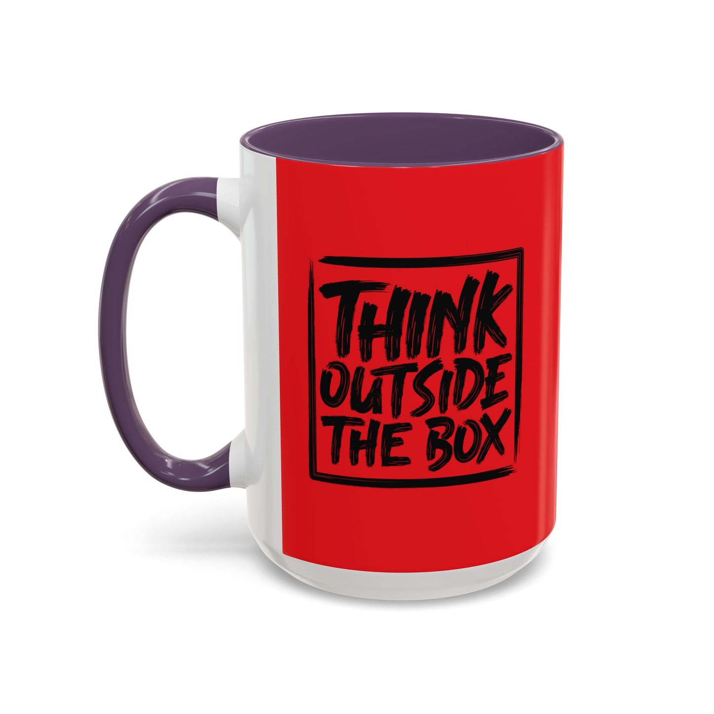 Think Outside The Box Accent Coffee Mug (11, 15oz)