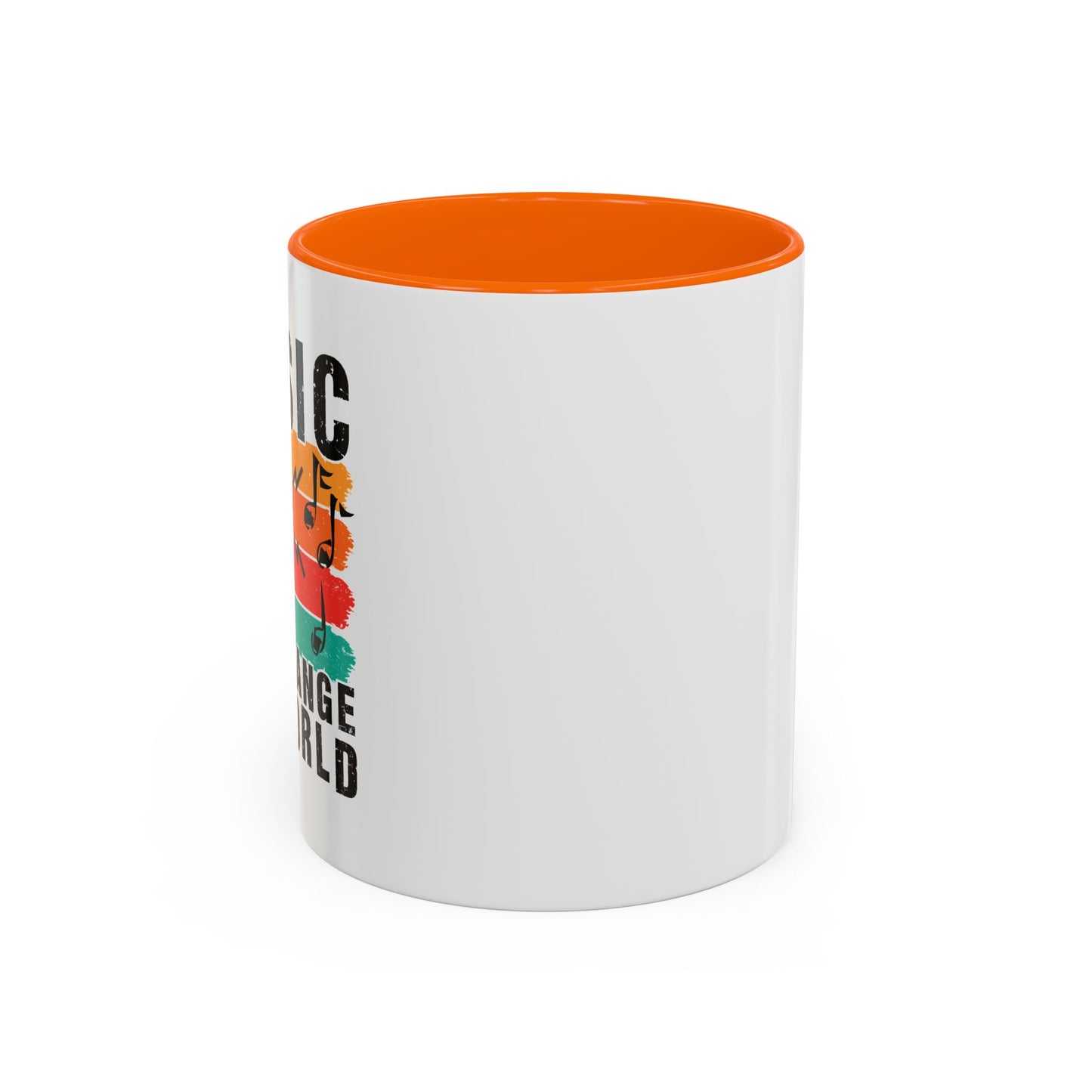 Music Can Change The World Accent Coffee Mug (11, 15oz)