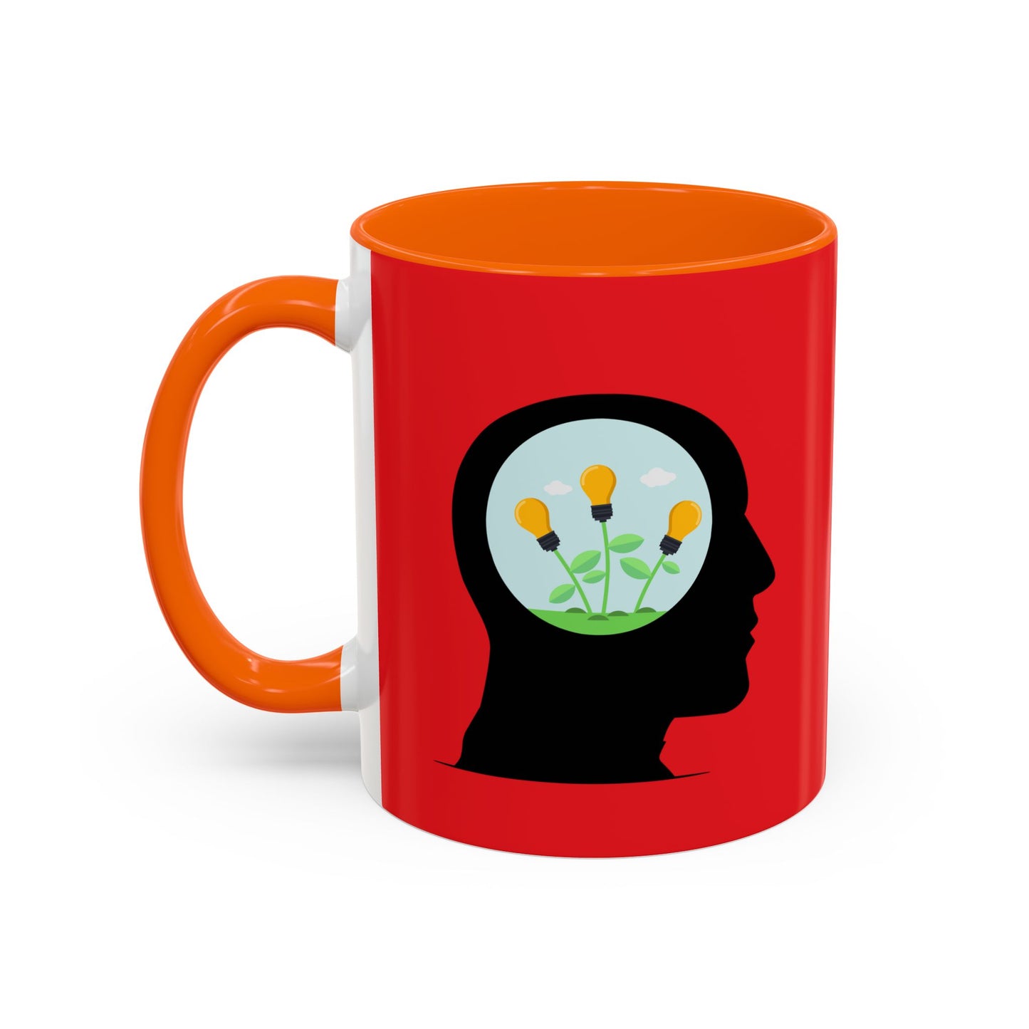 Mindset And Positive Thoughts Accent Coffee Mug (11, 15oz)