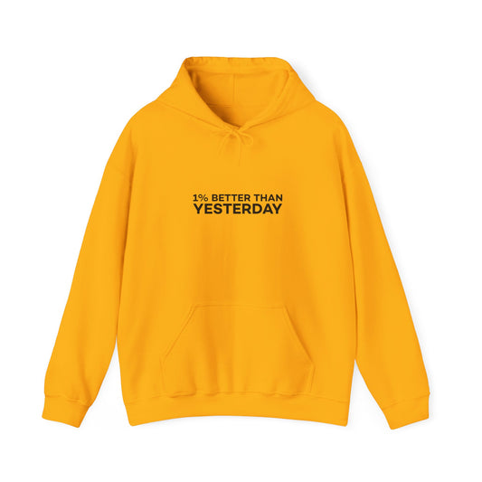 1% Better Than Yesterday Unisex Heavy Blend™ Hooded Sweatshirt