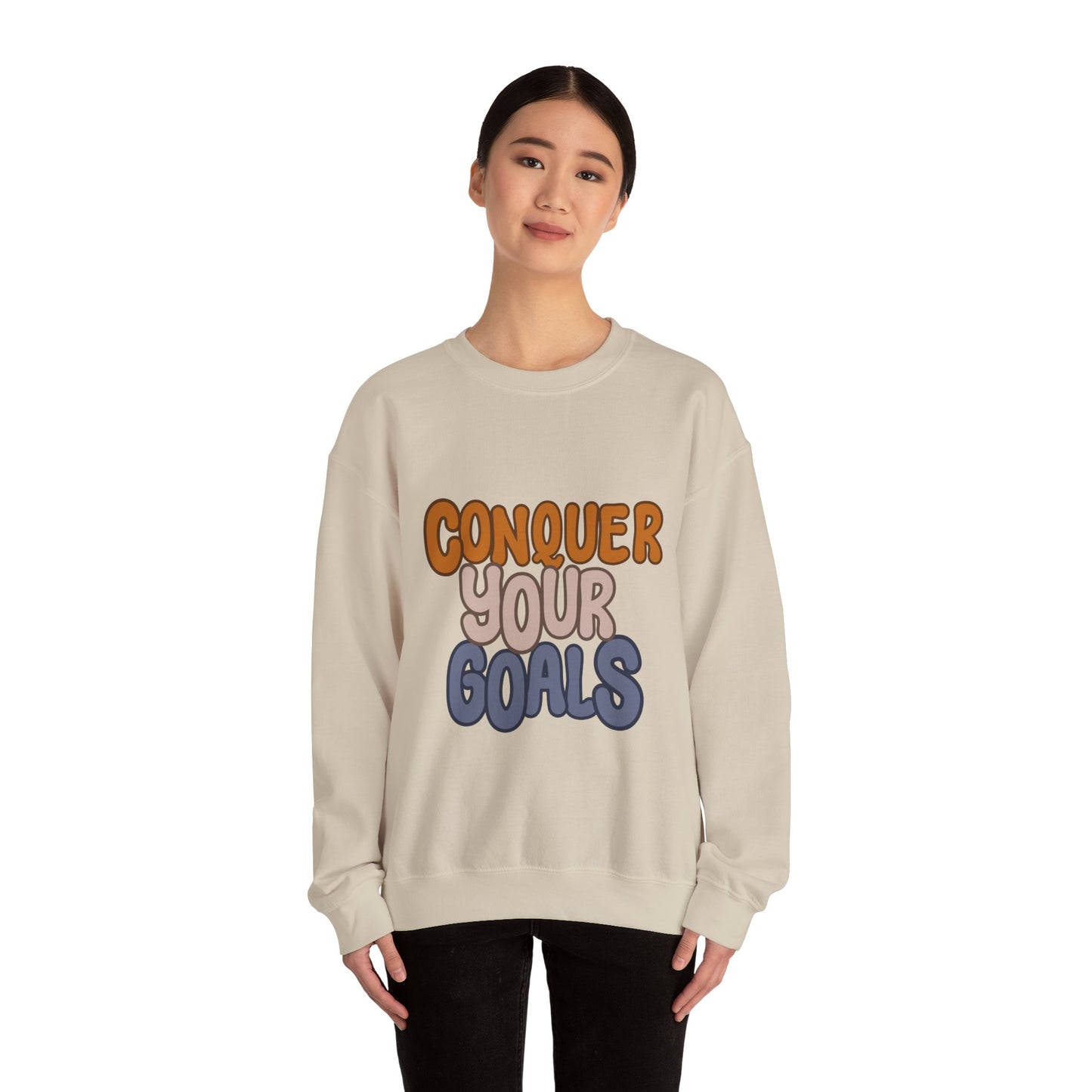 Conquer Your Goals Unisex Heavy Blend™ Crewneck Sweatshirt