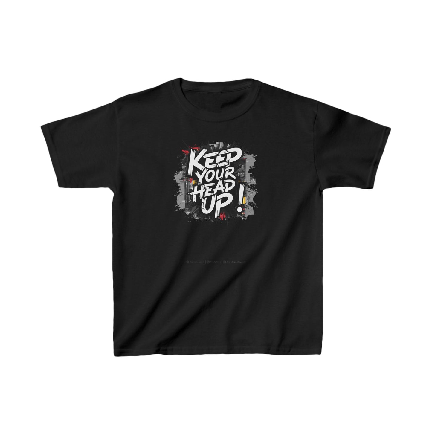 Keep Your Head Up ! Kids Heavy Cotton™ Tee