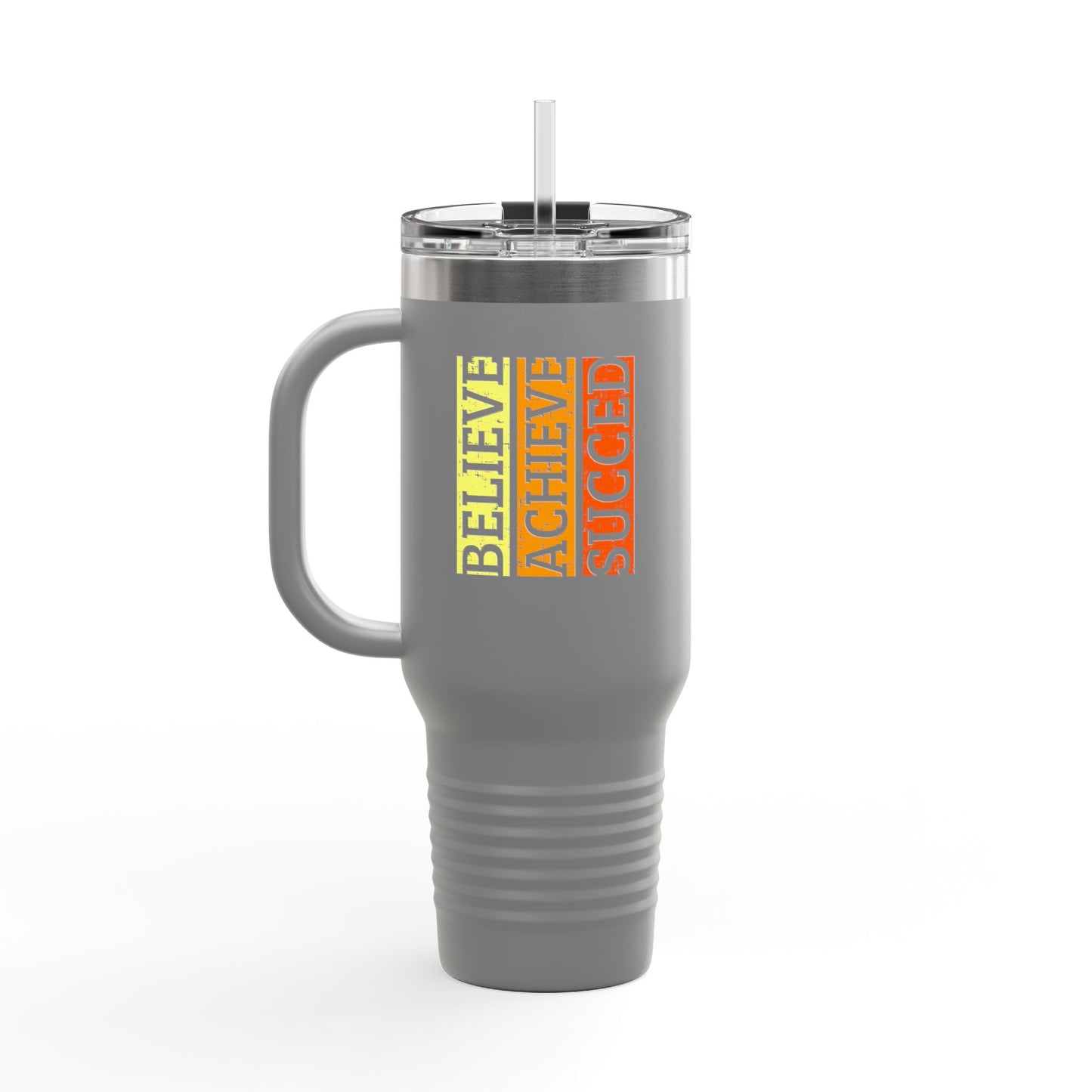 Believe Achieve Succed Insulated Travel Mug, 40oz