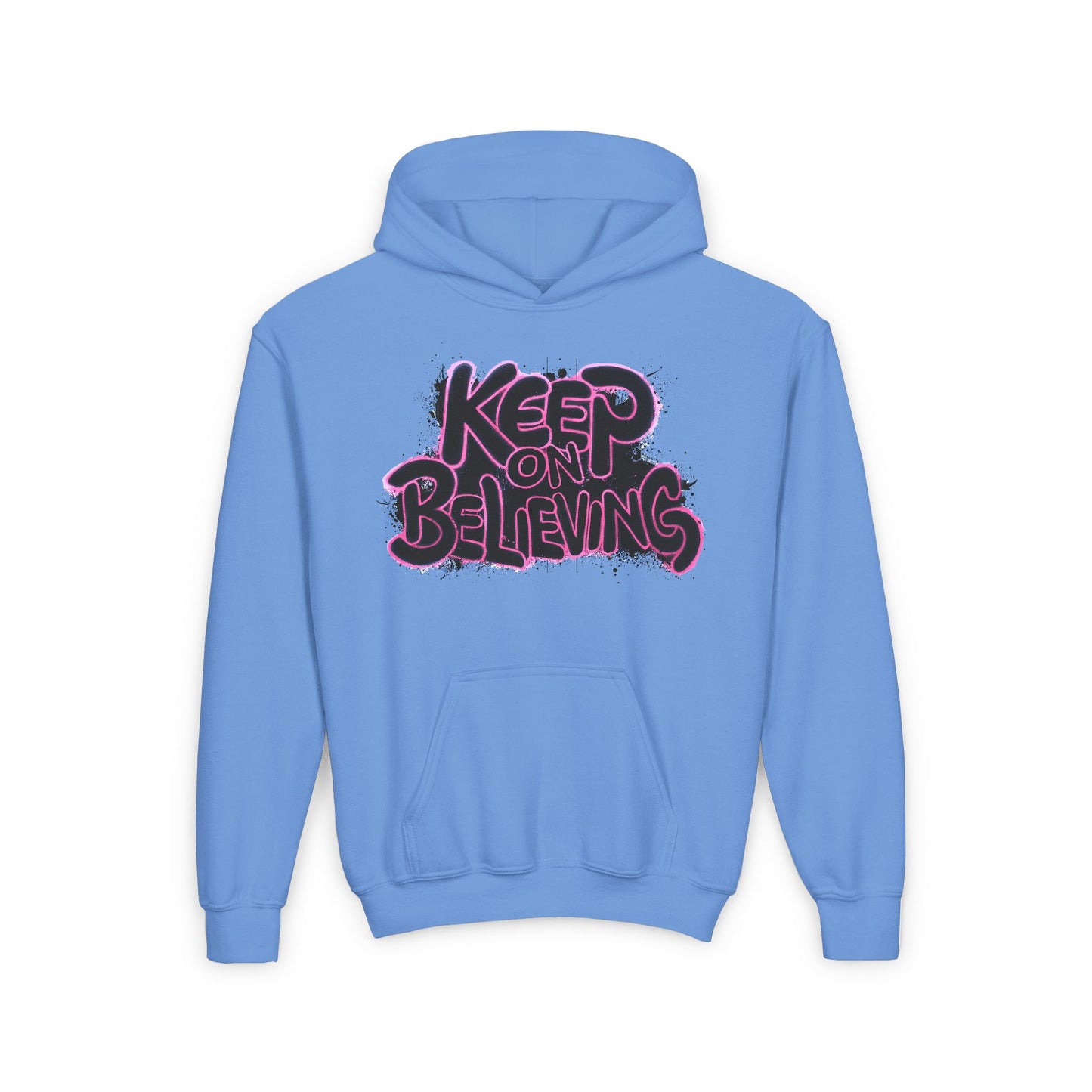 Keep On Believing Youth Heavy Blend Hooded Sweatshirt