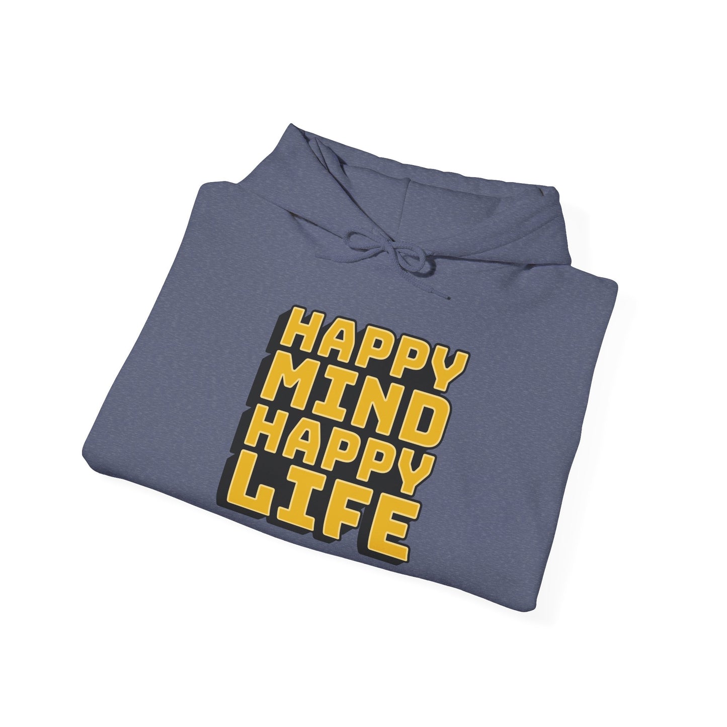 Happy Mind Happy Life Unisex Heavy Blend™ Hooded Sweatshirt