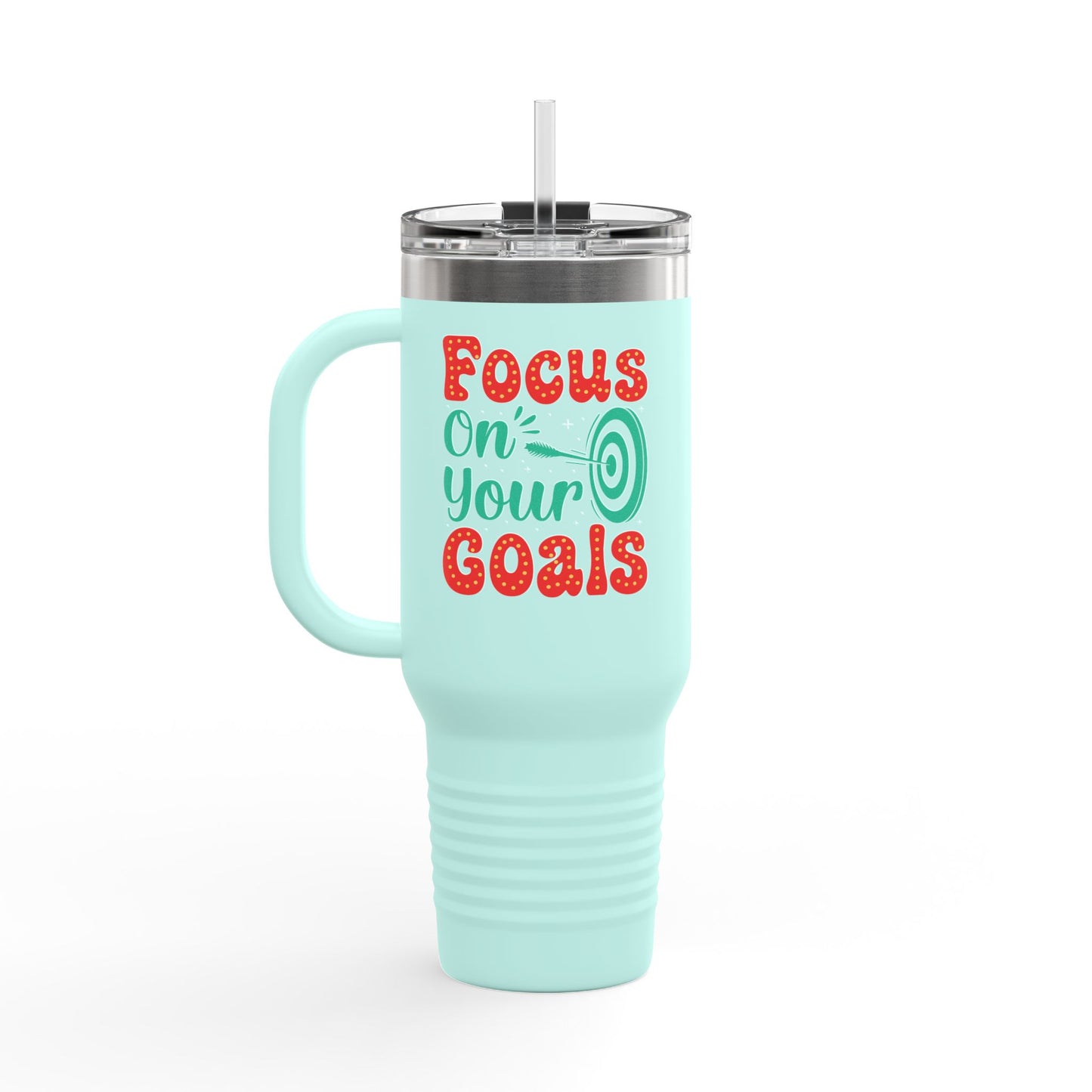 Focus On Your Goals Insulated Travel Mug, 40oz