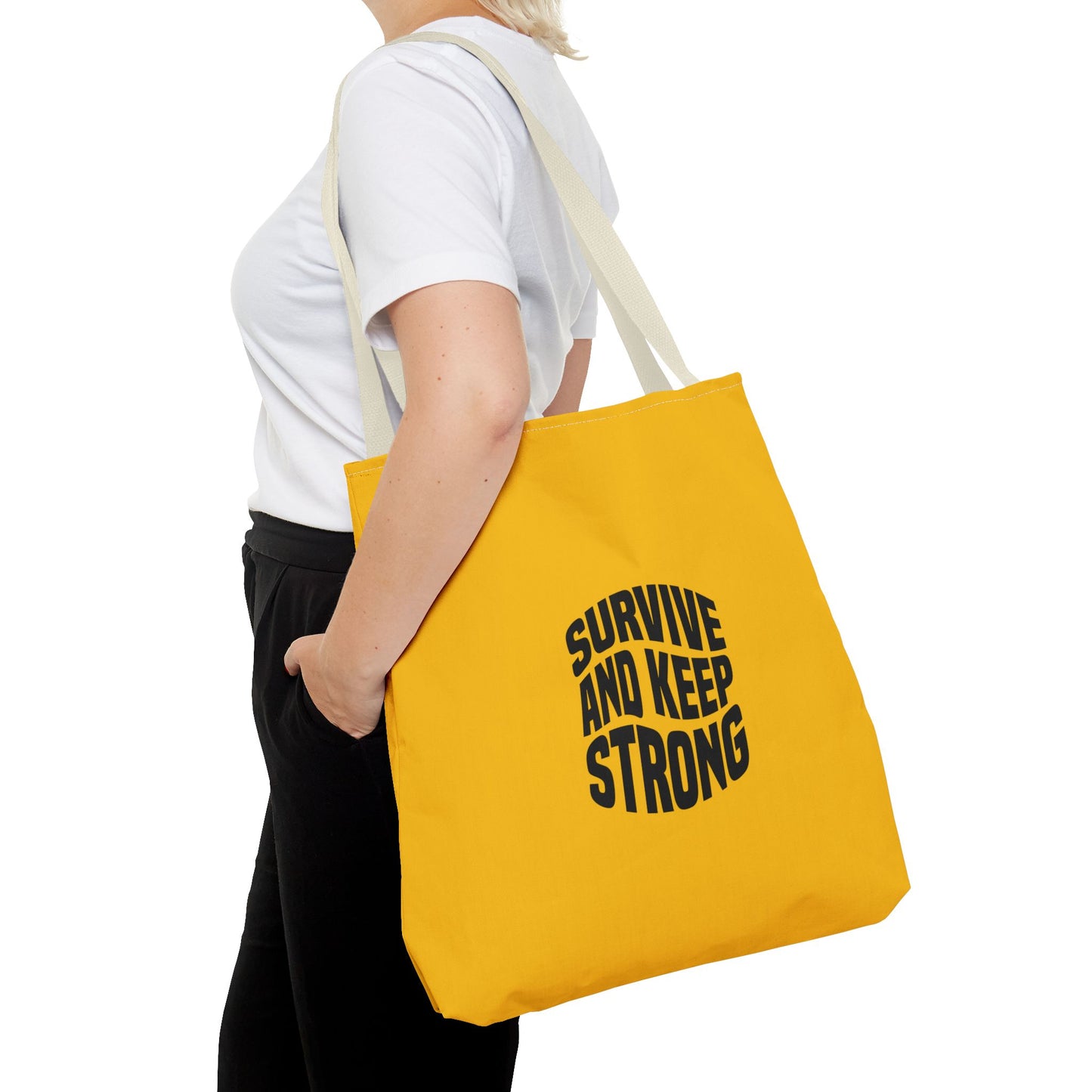 Survive And Keep Strong Tote Bag (AOP)