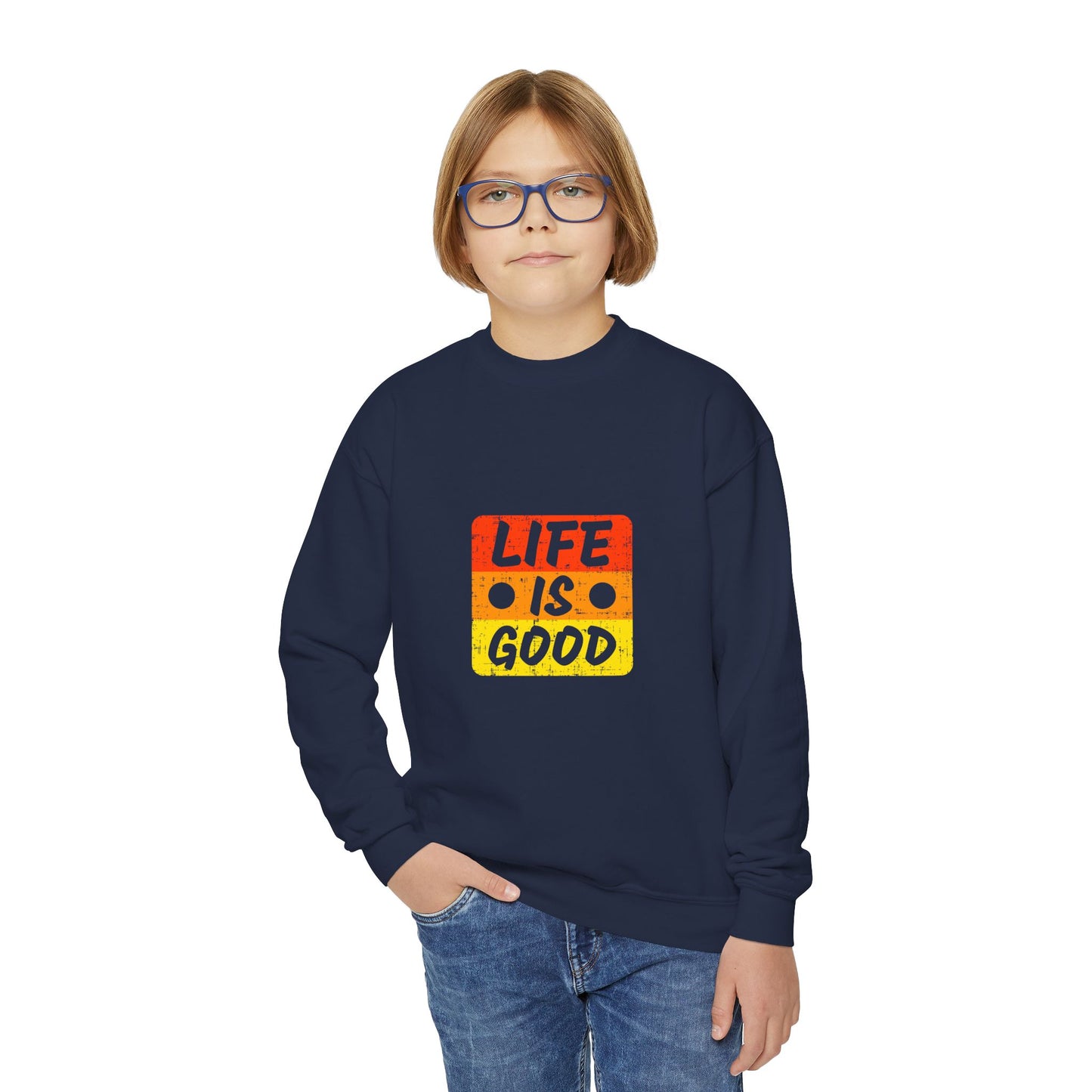 Life Is Good Youth Crewneck Sweatshirt