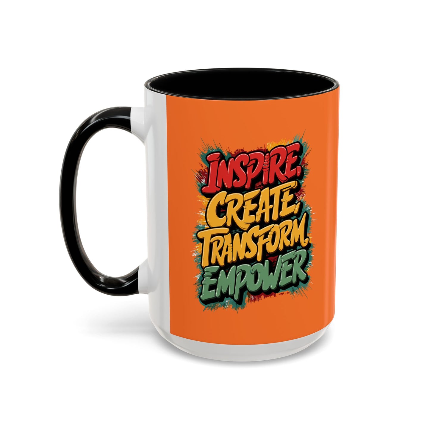 Inspire Create Transform Empower Accent Coffee Mug (11, 15oz)