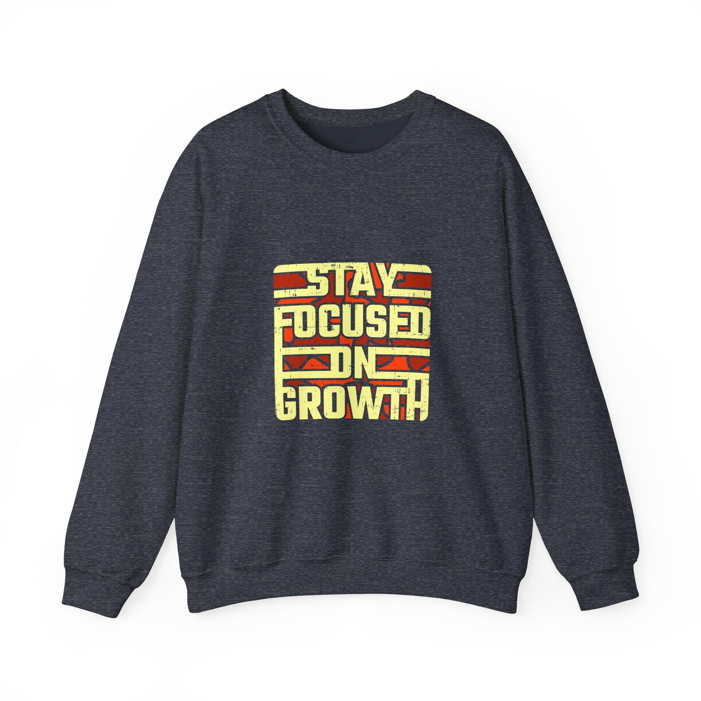 Stay Focused On Growth Unisex Heavy Blend™ Crewneck Sweatshirt