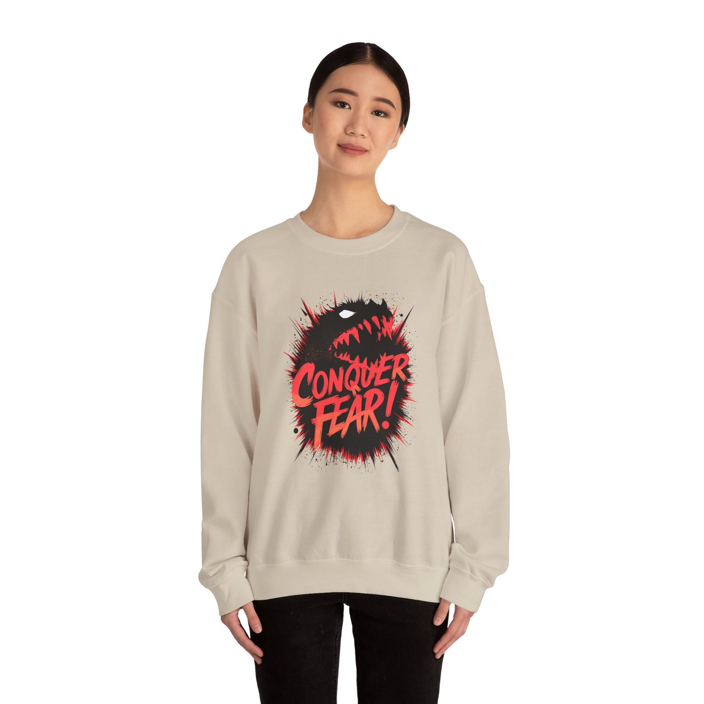 Conquer Fear! Unisex Heavy Blend™ Crewneck Sweatshirt