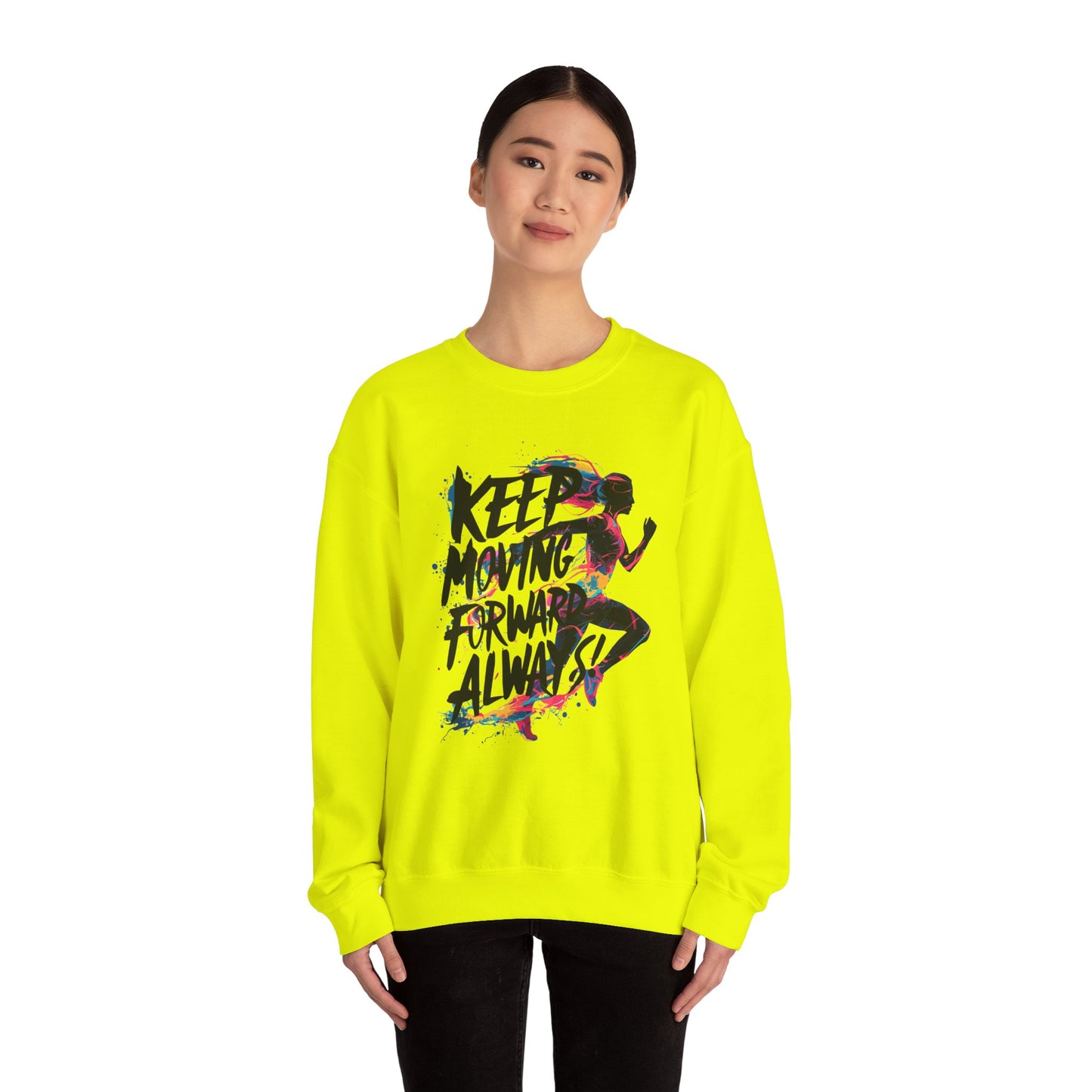 Keep Moving Forward Always Unisex Heavy Blend™ Crewneck Sweatshirt