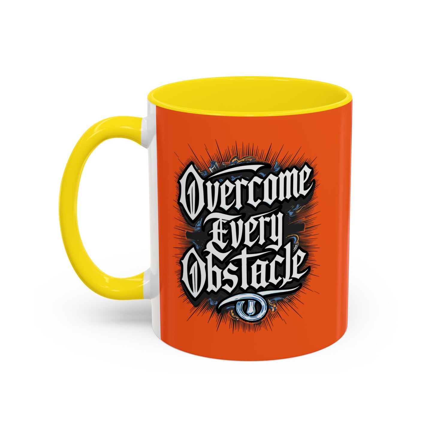 Overcome Every Obstacle Accent Coffee Mug (11, 15oz)