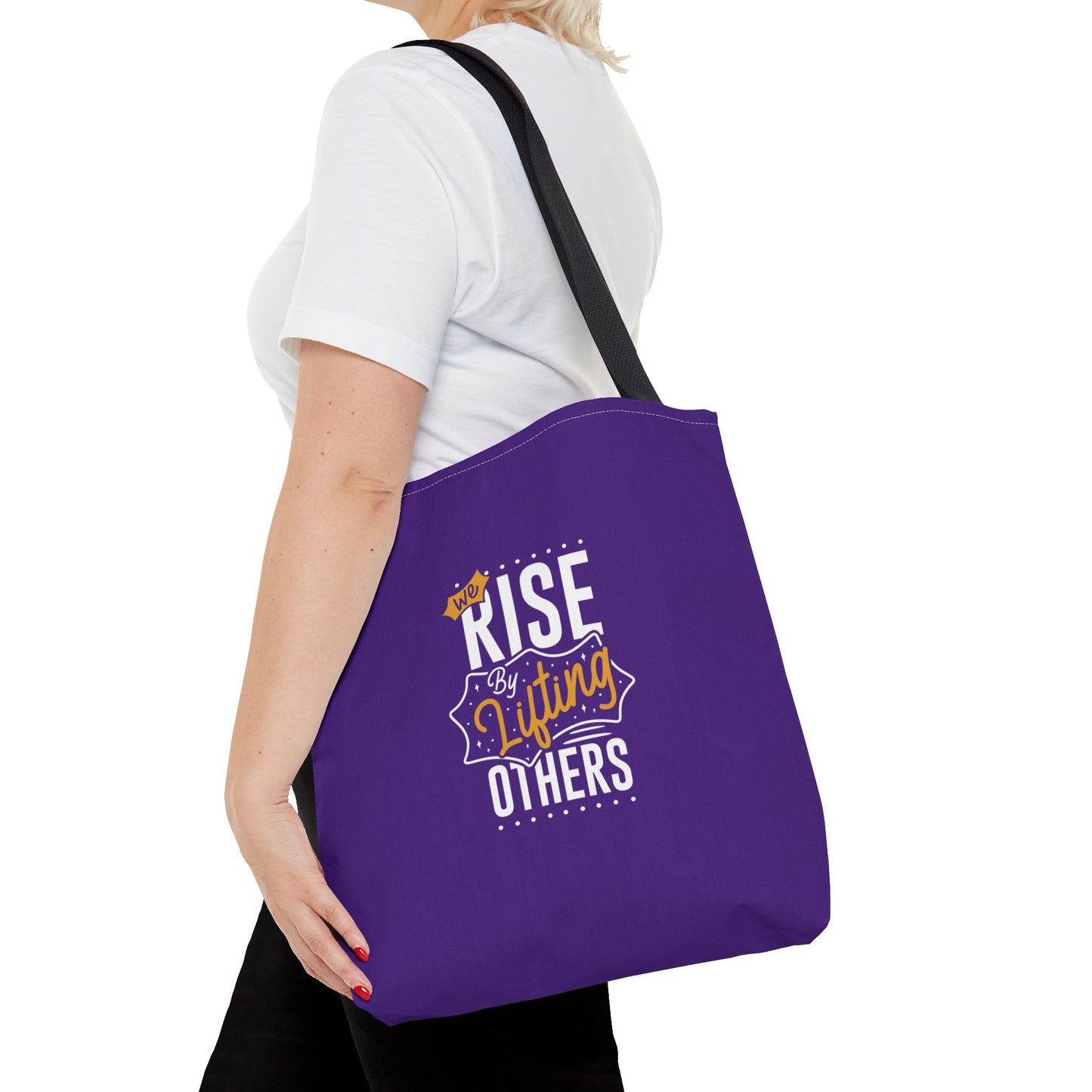 We Rise By Lifting Others Tote Bag (AOP)