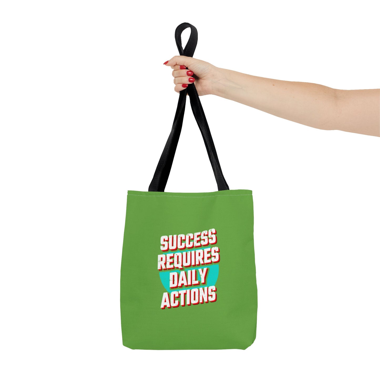 Success Requires Daily Actions Tote Bag (AOP)