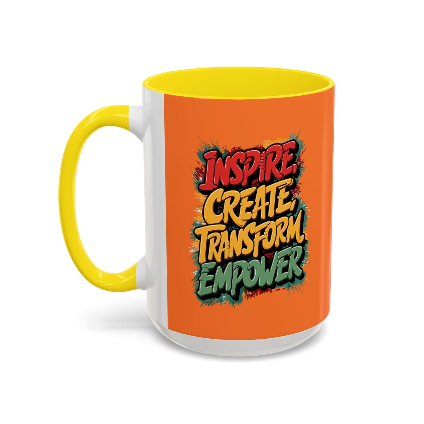 Inspire Create Transform Empower Accent Coffee Mug (11, 15oz)