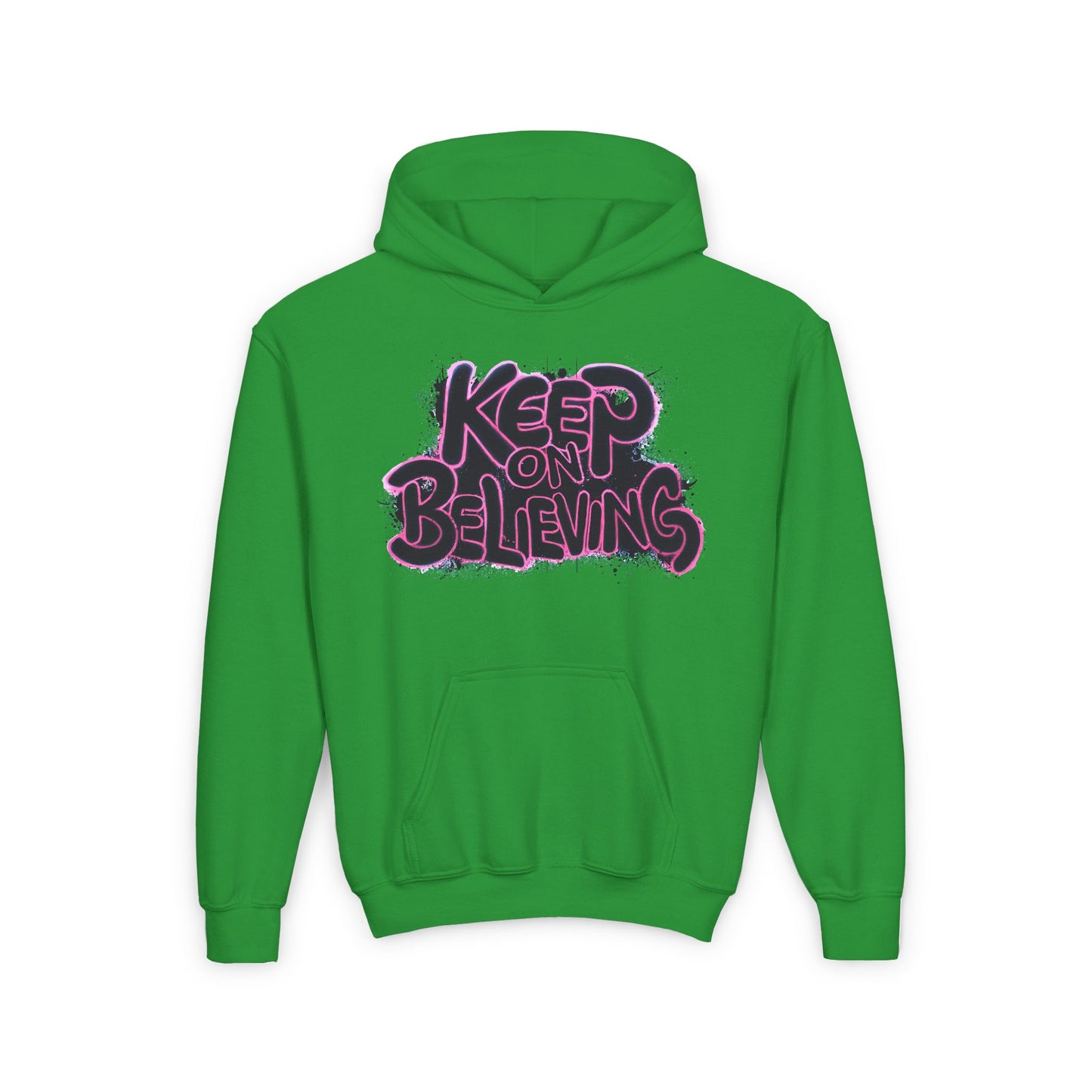 Keep On Believing Youth Heavy Blend Hooded Sweatshirt