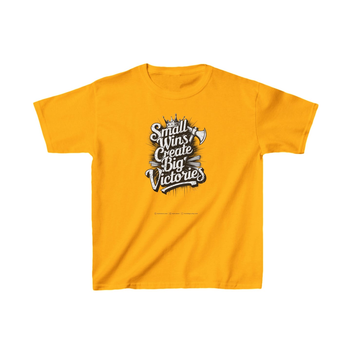 Small Wings Create Big Victories Kids Heavy Cotton™ Tee