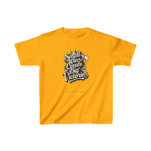 Small Wings Create Big Victories Kids Heavy Cotton™ Tee